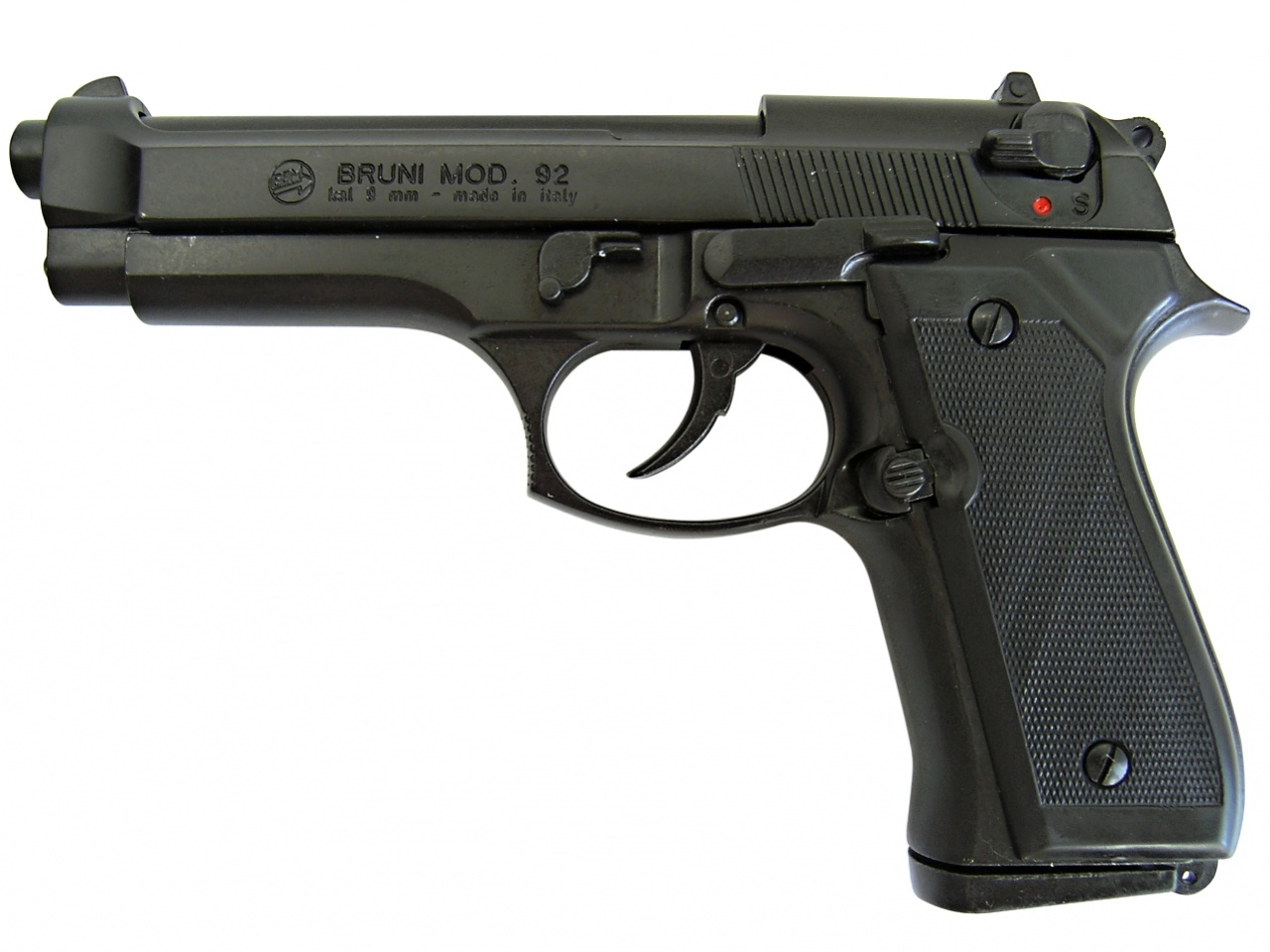 Plynová pistole Bruni 92 černá cal.9mm