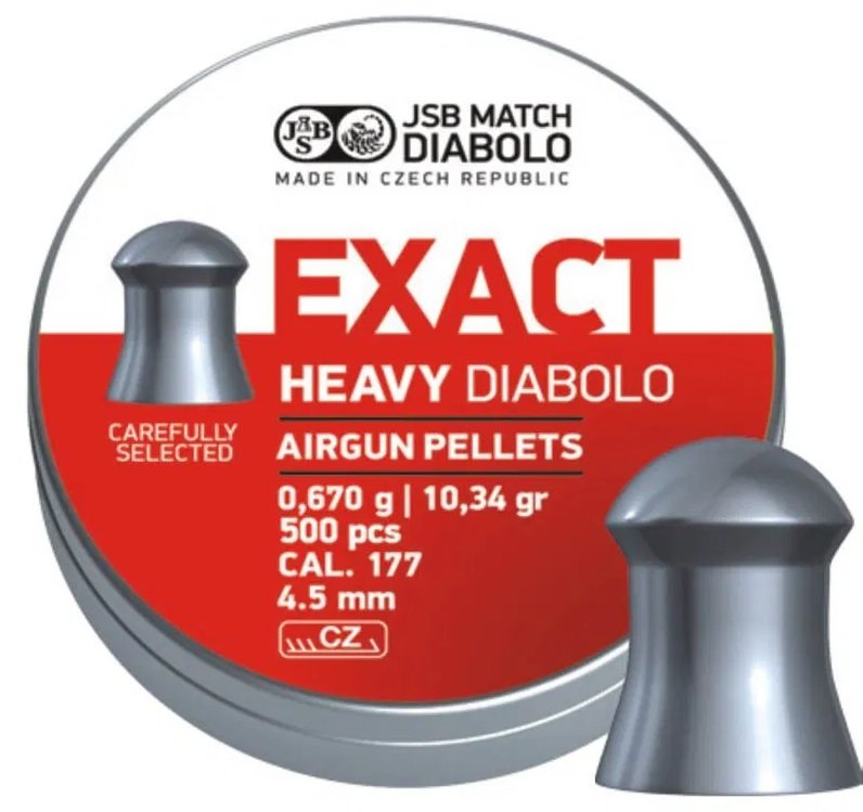 Diabolo JSB Exact Heavy 500ks cal.4,52mm