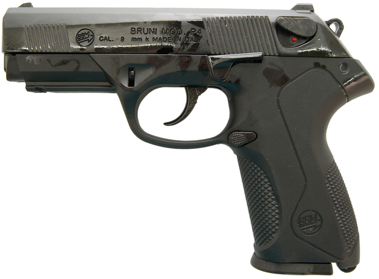 Plynová pistole Bruni P4 černá cal.9mm