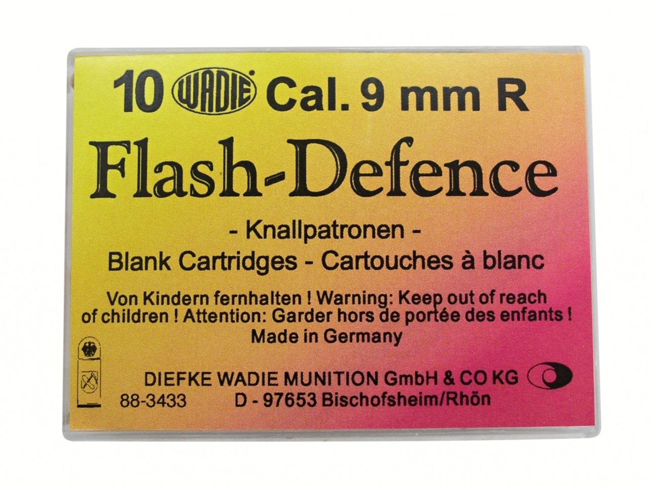 Flash Defence náboje 9mm revolver 10ks