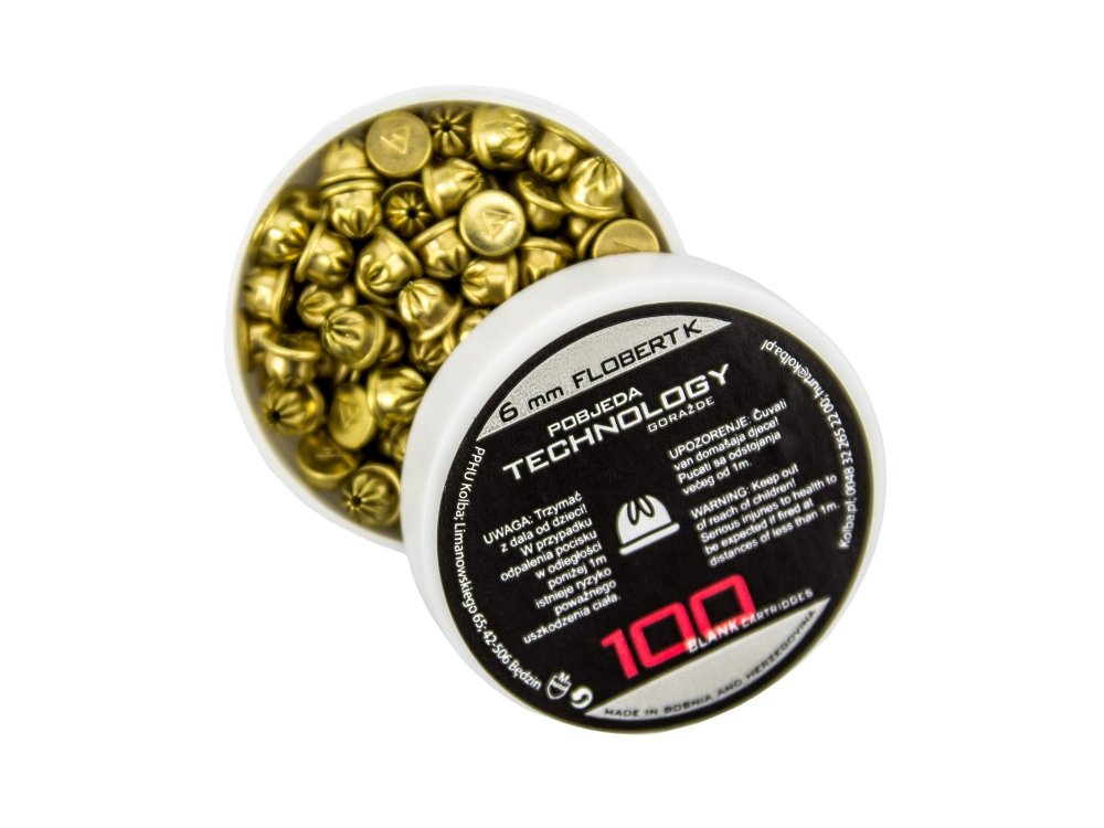 Startovací náboje 6mm short 100ks Pobjeda