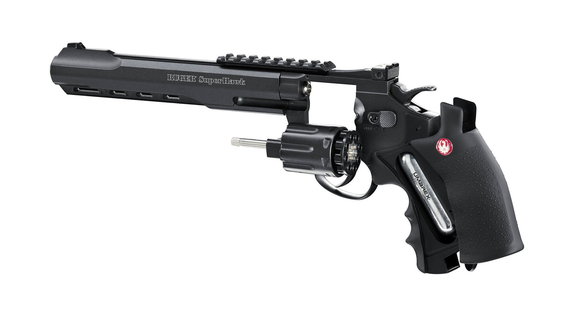Airsoft Revolver Ruger SuperHawk 8" černý AGCO2