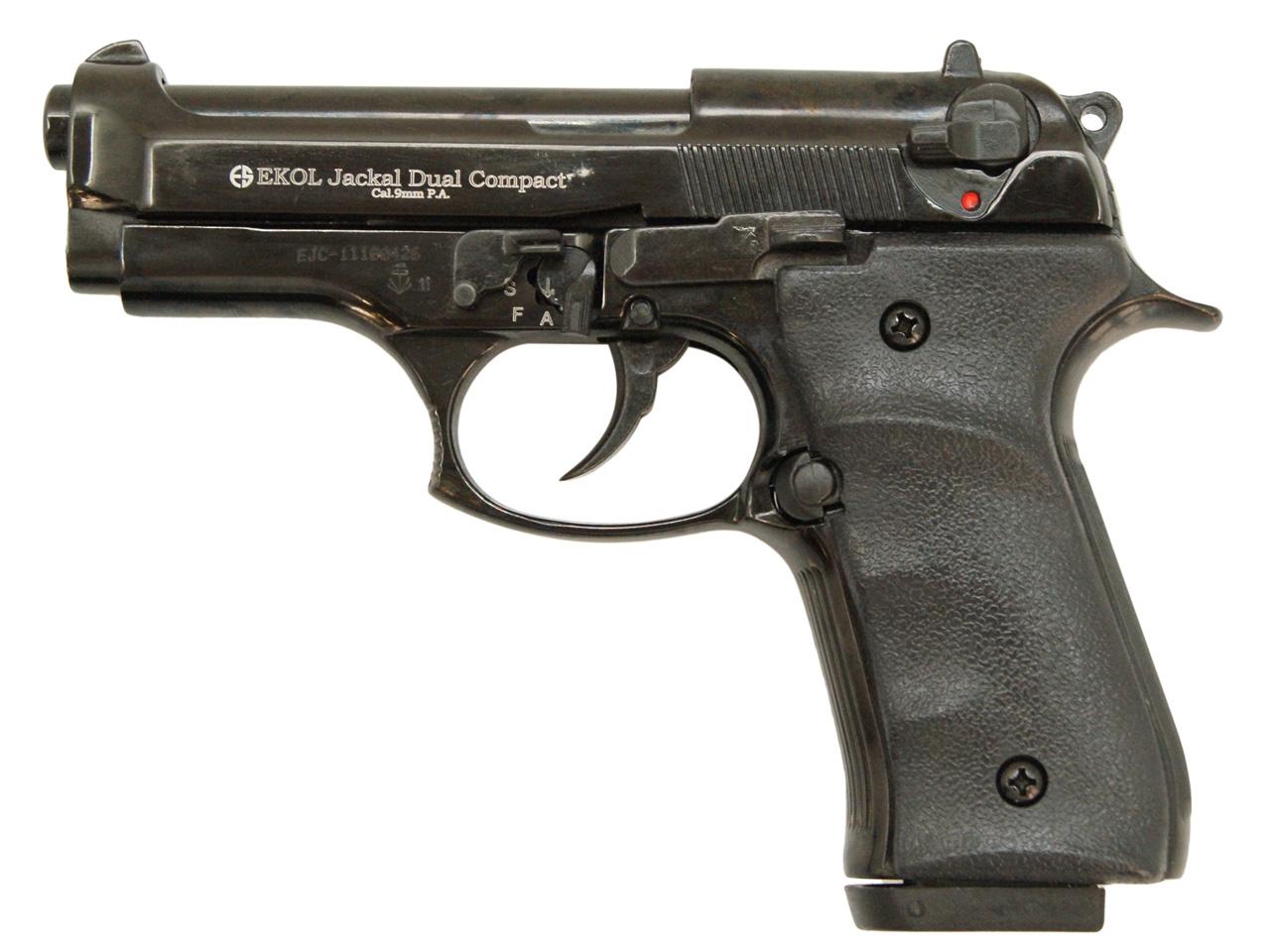 Plynová pistole Ekol Jackal Dual Compact černá cal.9mmo