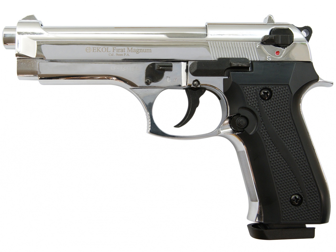 Plynová pistole Ekol Firat 92 chrom cal.9mm
