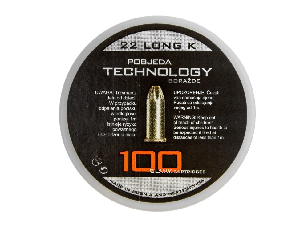 Startovací náboje 6mm Long revolver 100ks Pobjeda