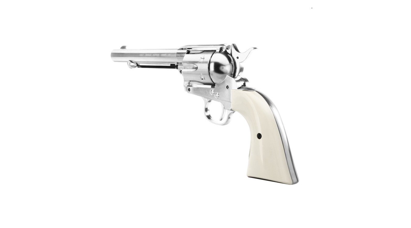 Vzduchový revolver Colt SAA .45 Diabolo nikl