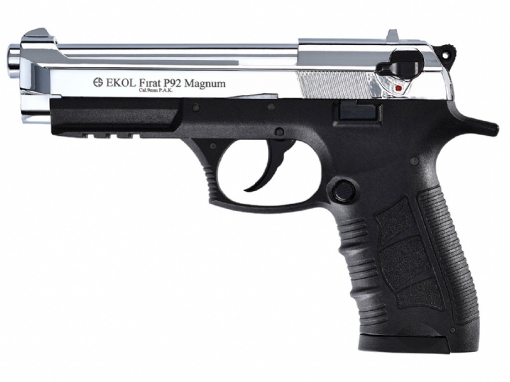 Plynová pistole Ekol Firat Magnum P92 chrom cal.9mm