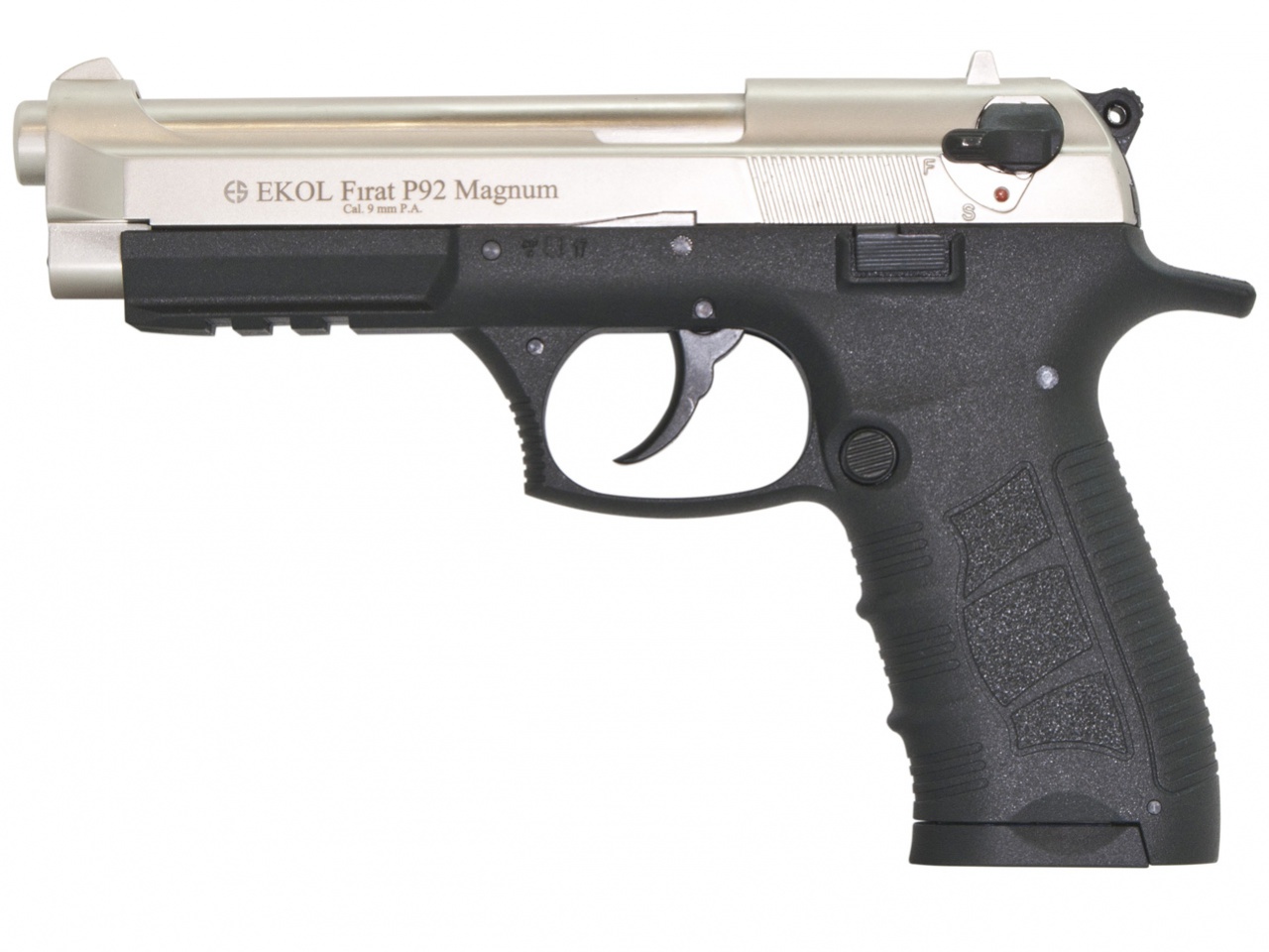 Plynová pistole Ekol Firat Magnum P92 satén cal.9mm