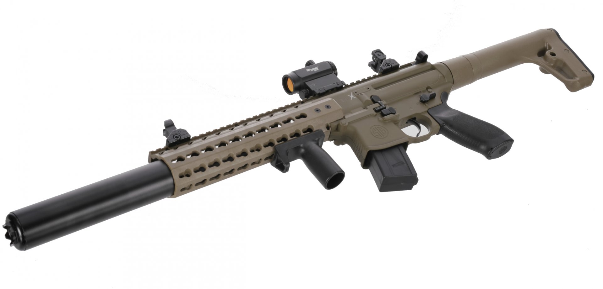 Vzduchový samopal Sig Sauer MCX Red Dot FDE