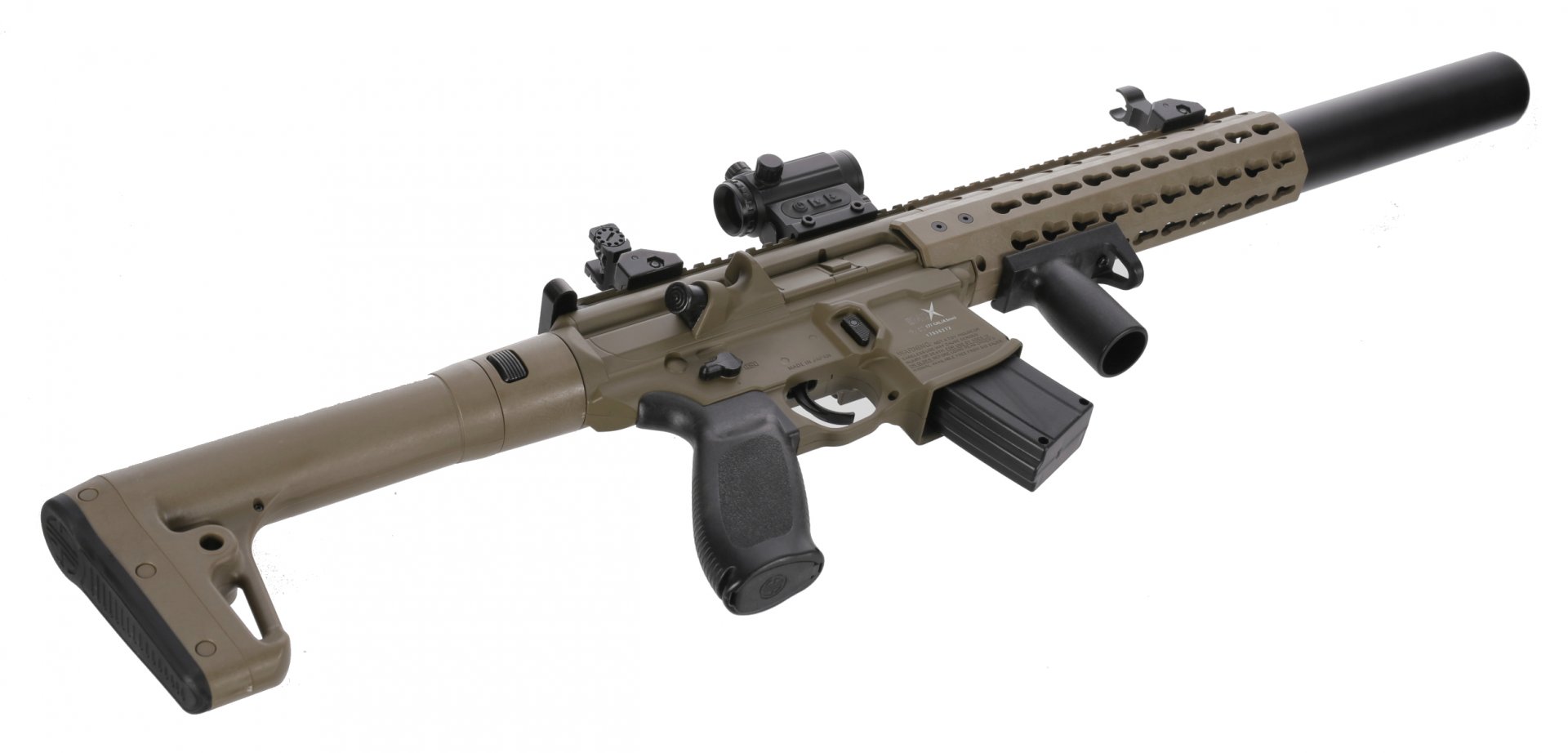 Vzduchový samopal Sig Sauer MCX Red Dot FDE