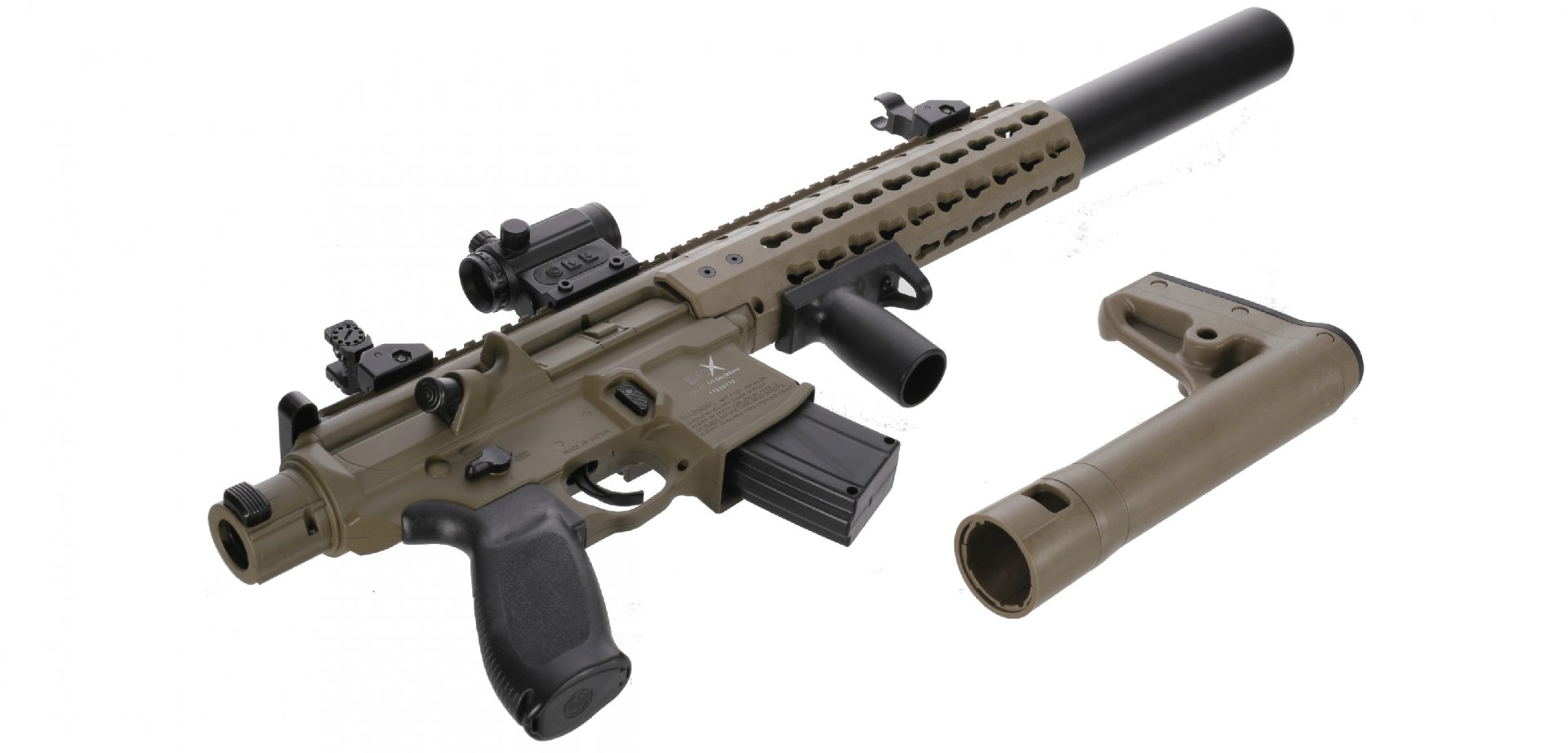 Vzduchový samopal Sig Sauer MCX Red Dot FDE