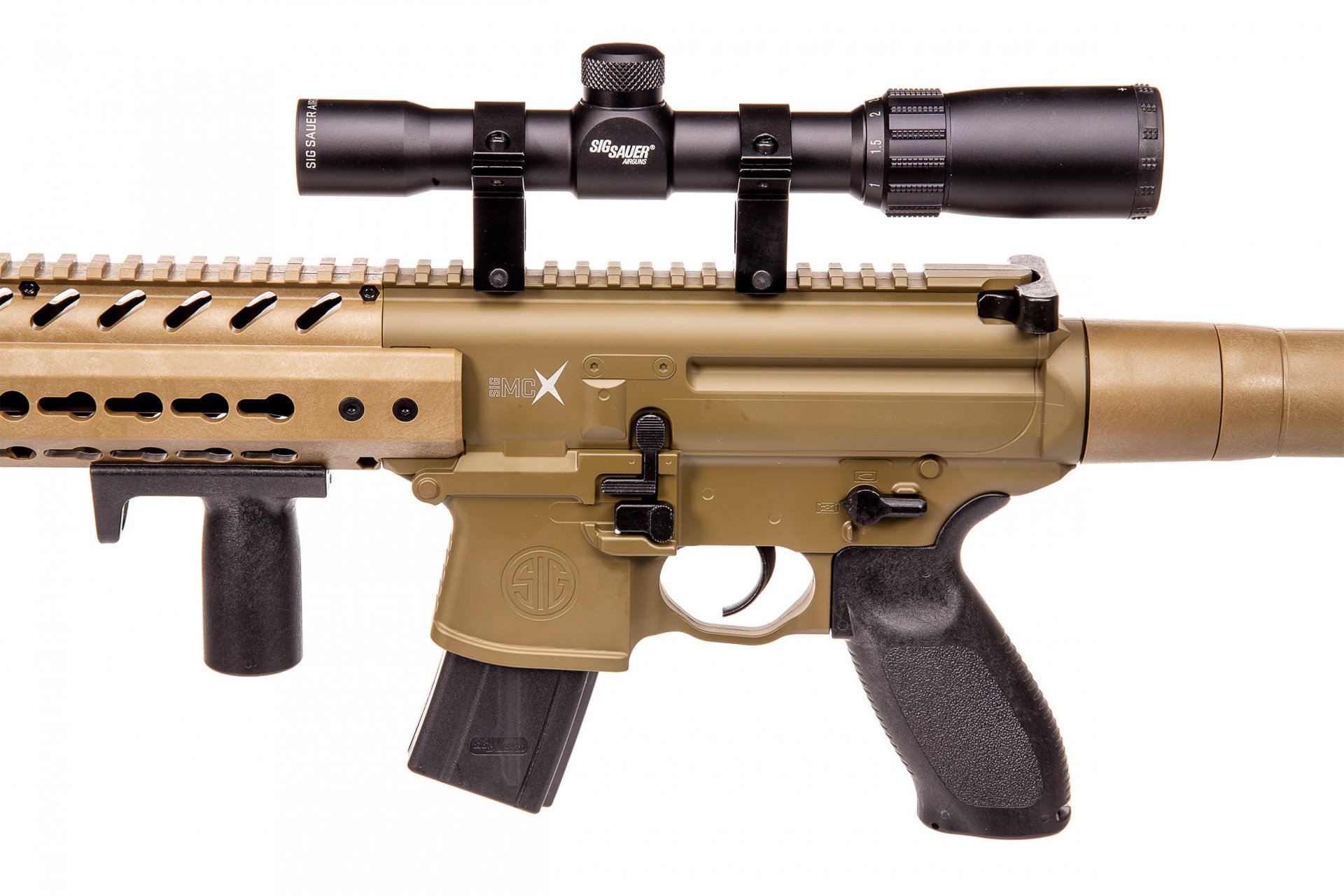 Vzduchový samopal Sig Sauer MCX Scope FDE