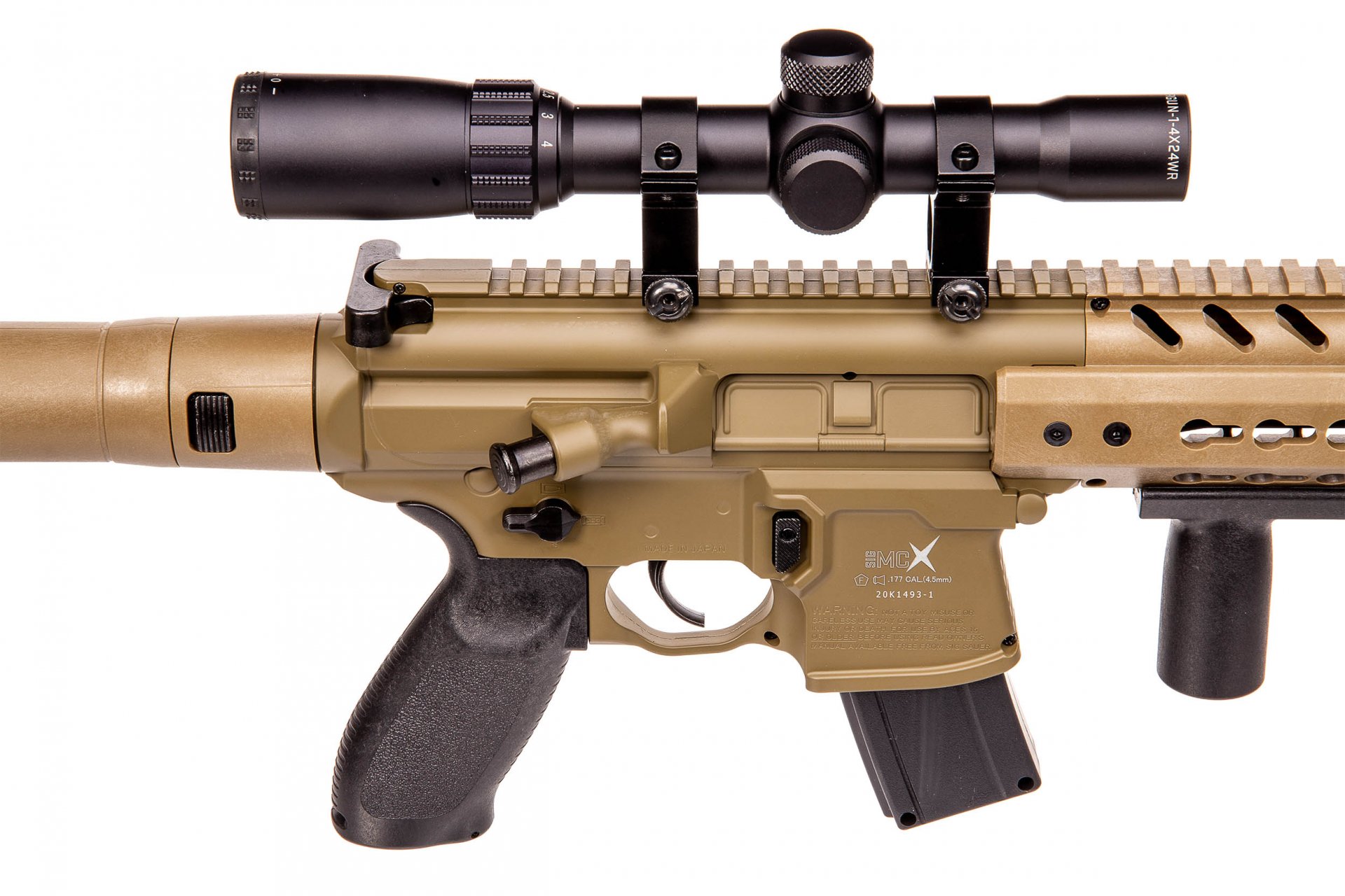 Vzduchový samopal Sig Sauer MCX Scope FDE