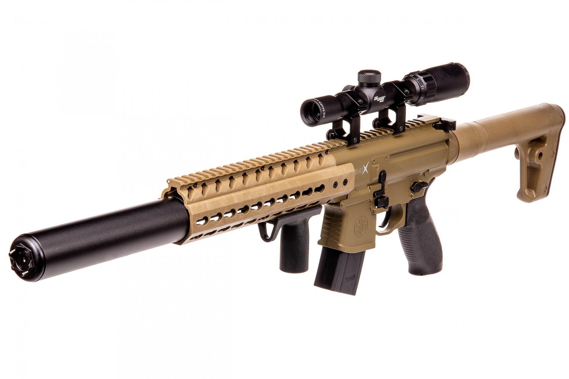 Vzduchový samopal Sig Sauer MCX Scope FDE