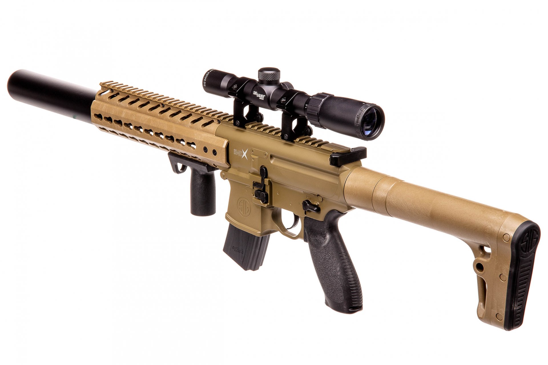 Vzduchový samopal Sig Sauer MCX Scope FDE