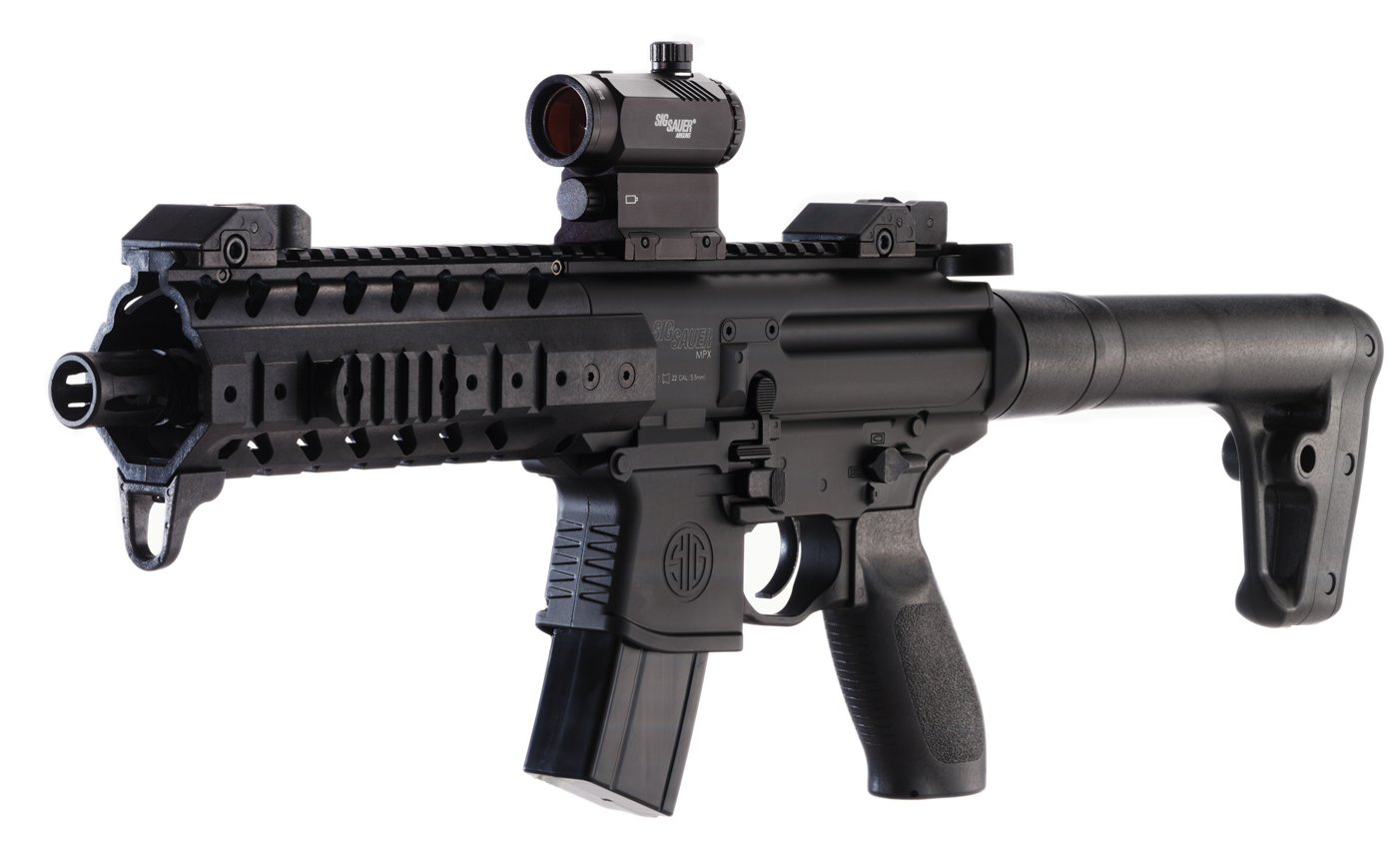Vzduchový samopal Sig Sauer MPX Red Dot černý