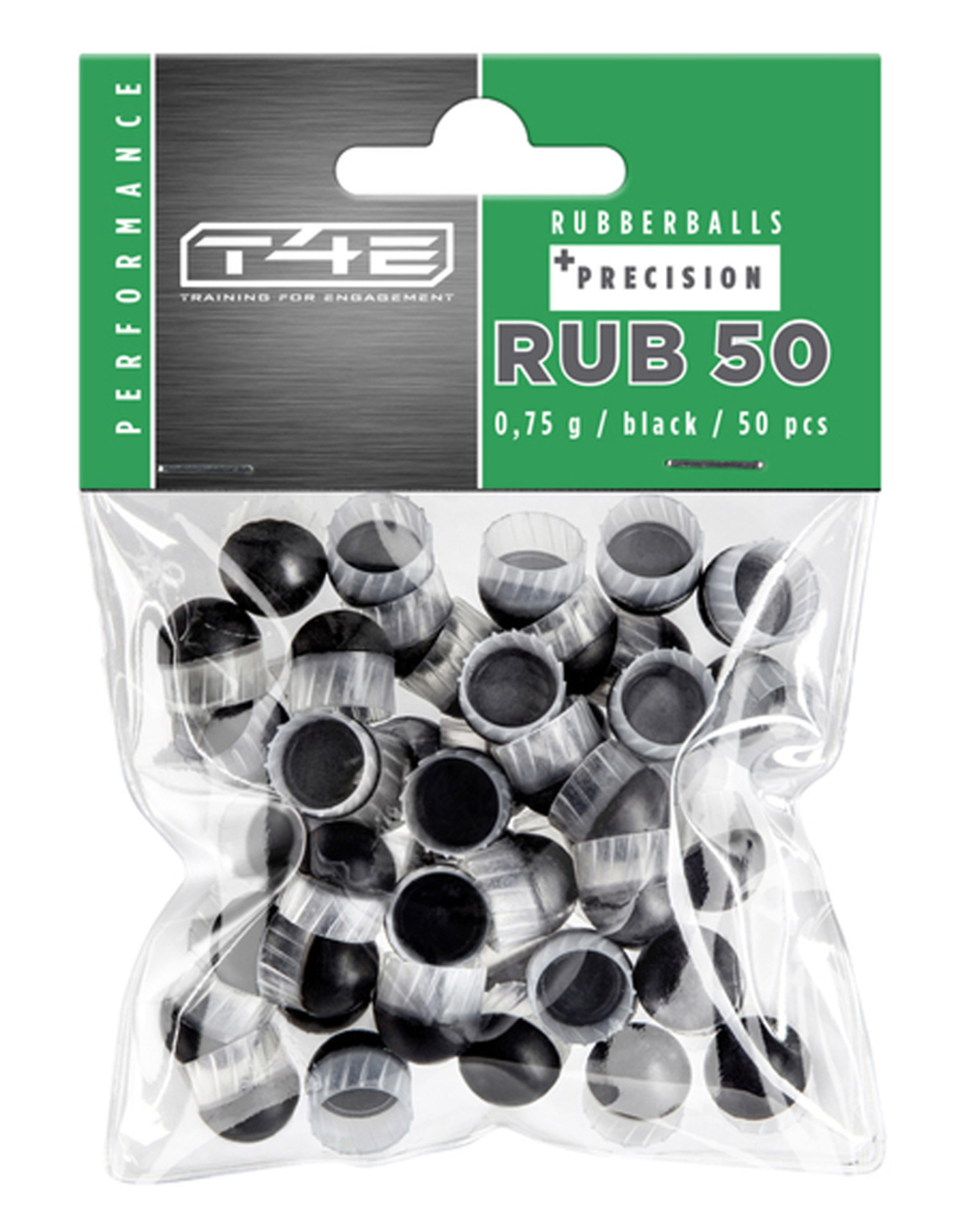 Kuličky T4E Rubber Ball Precision RBP .50 polymer 50ks