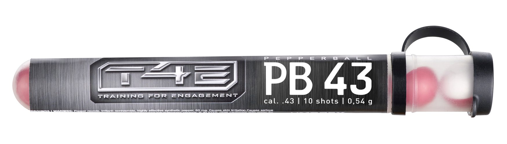 Kuličky T4E Pepper Ball PB .43 pepřové 10ks