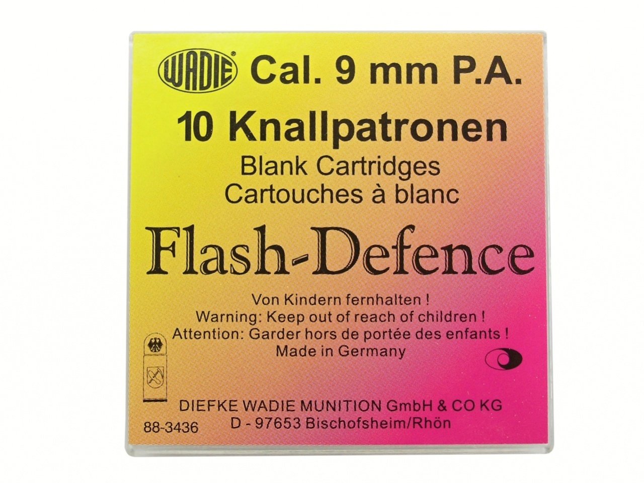 Flash Defence náboje 9mm pistole 10ks